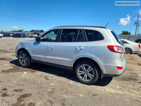 5NMSG3AB3AH394374 — 2010 Hyundai Santa FE, фото 2 с аукциона Copart, Передняя часть