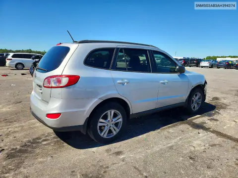 5NMSG3AB3AH394374 — 2010 Hyundai Santa FE, фото 3 с аукциона Copart, Передняя часть