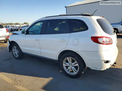 2011 Hyundai Santa Fe Limited VIN 5XYZKDAG7BG007576 фото 2