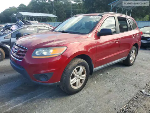 5XYZG3AB5BG034517 — 2011 Hyundai Santa FE, Передняя часть, фото до ремонта