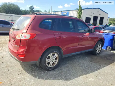 2011 Hyundai Santa Fe Gls VIN 5XYZG3AB5BG034517 фото 3