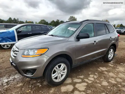 5XYZGDABXBG024703 — 2011 Hyundai Santa FE, Задняя часть, фото до ремонта