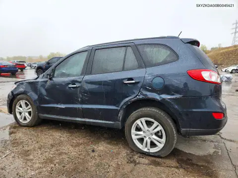 5XYZKDAG0BG045621 — 2011 Hyundai Santa FE, фото 2 с аукциона Copart, Опрокидывание