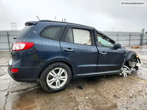 5XYZKDAG0BG045621 — 2011 Hyundai Santa FE, фото 3 с аукциона Copart, Опрокидывание