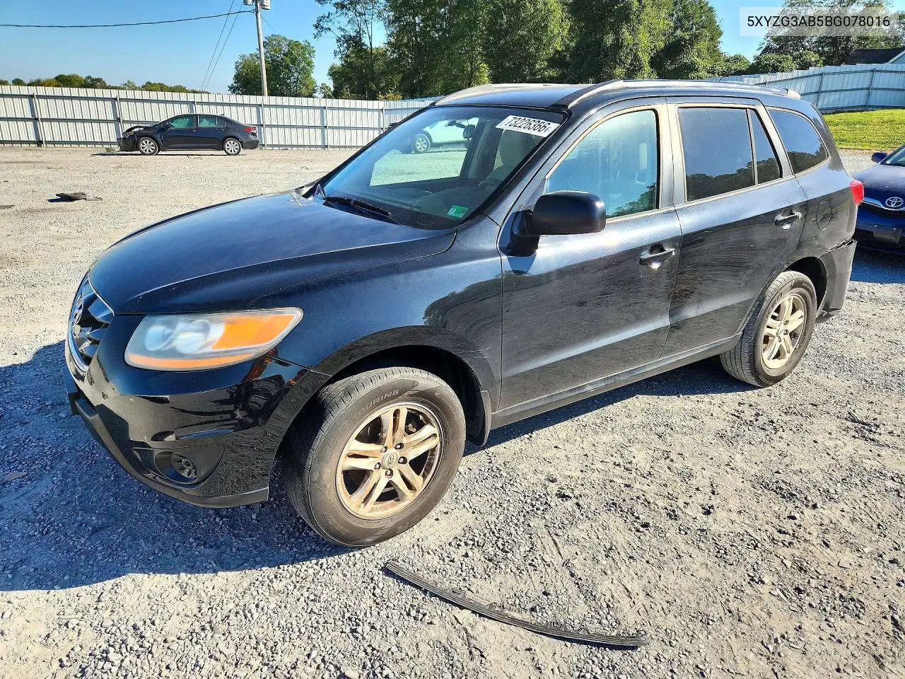 5XYZG3AB5BG078016 Hyundai Santa FE 2011 — повреждение Задняя часть, фото до ремонта