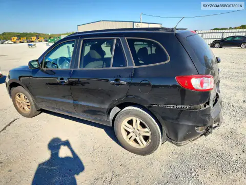 5XYZG3AB5BG078016 — 2011 Hyundai Santa FE, фото 2 с аукциона Copart, Задняя часть