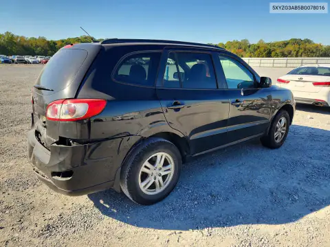 5XYZG3AB5BG078016 — 2011 Hyundai Santa FE, фото 3 с аукциона Copart, Задняя часть