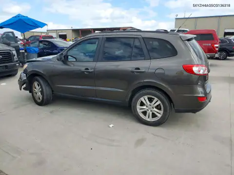5XYZH4AG5CG136318 — 2012 Hyundai Santa FE, фото 2 с аукциона Copart, Передняя часть
