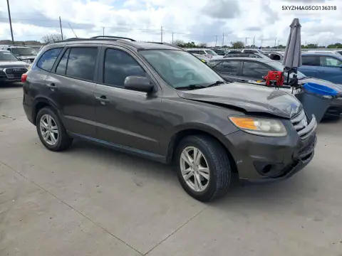 5XYZH4AG5CG136318 — 2012 Hyundai Santa FE, фото 4 с аукциона Copart, Передняя часть