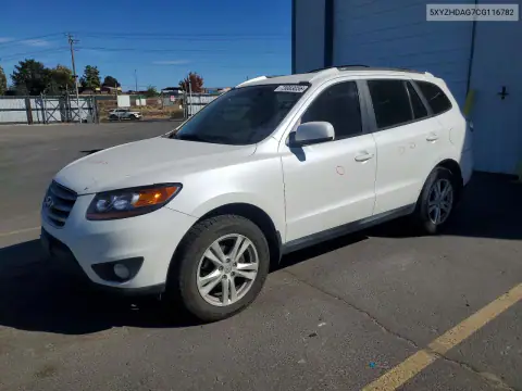 5XYZHDAG7CG116782 — 2012 Hyundai Santa FE, Задняя часть, фото до ремонта