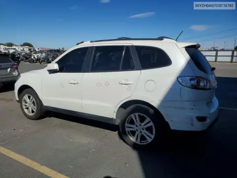 5XYZHDAG7CG116782 — 2012 Hyundai Santa FE, фото 2 с аукциона Copart, Задняя часть