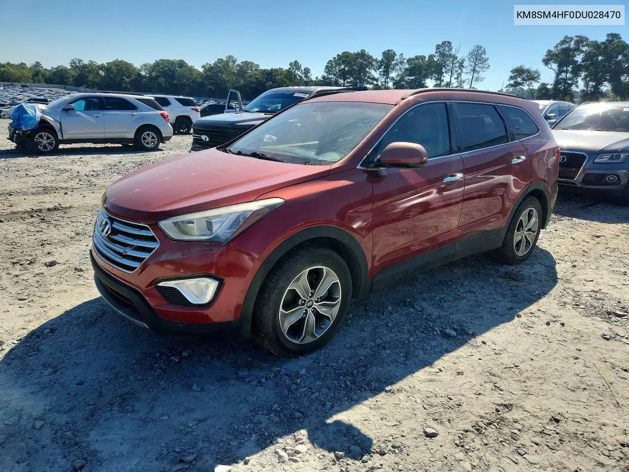KM8SM4HF0DU028470 Hyundai Santa FE 2013 — повреждение Механические повреждения, фото до ремонта
