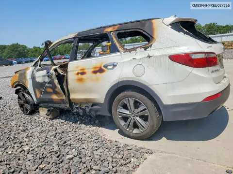 KM8SN4HFXEU087265 — 2014 Hyundai Santa FE, фото 2 с аукциона Copart, Пожар
