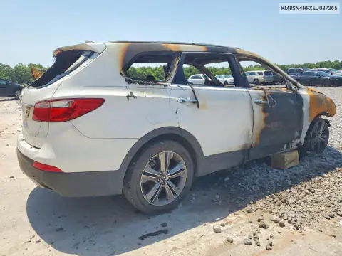 KM8SN4HFXEU087265 — 2014 Hyundai Santa FE, фото 3 с аукциона Copart, Пожар