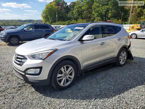 5XYZW4LA6GG331784 — 2016 Hyundai Santa FE, Задняя часть, фото до ремонта