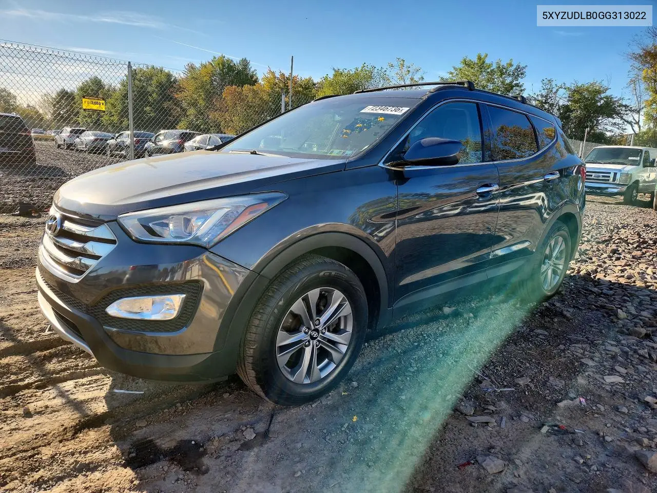2016 Hyundai Santa Fe Sport 2.4L VIN 5XYZUDLB0GG313022 фото 1