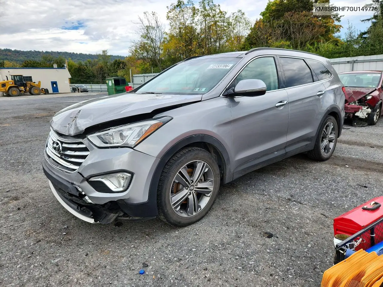 KM8SRDHF7GU149776 Hyundai Santa FE 2016 — повреждение Передняя часть, фото до ремонта
