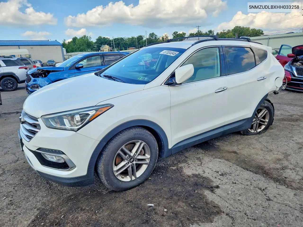 2017 Hyundai Santa Fe Sport 2.4L VIN 5NMZUDLBXHH033258 фото 1