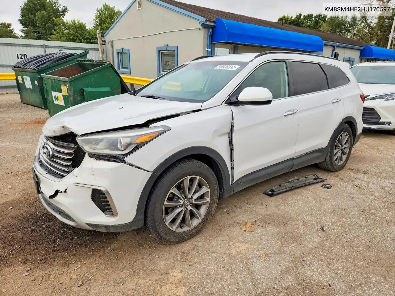 2017 Hyundai Santa Fe Se VIN KM8SM4HF2HU170597 фото 1