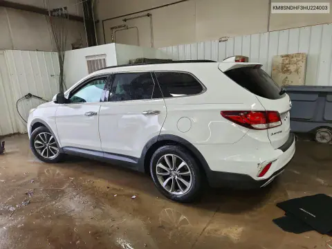 2017 Hyundai Santa Fe Se VIN KM8SNDHF3HU224003 фото 2