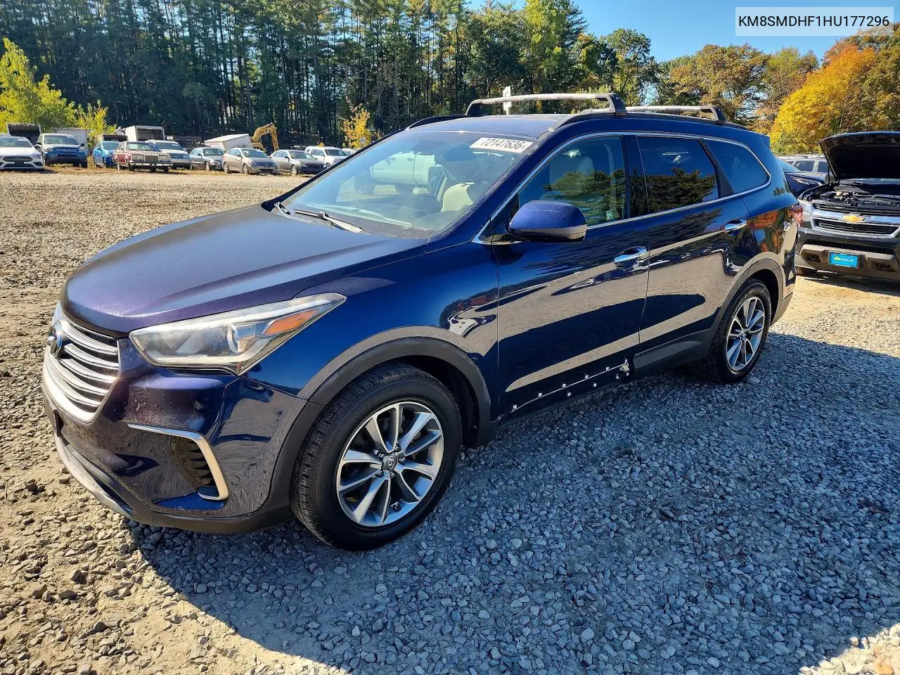 2017 Hyundai Santa Fe Se VIN KM8SMDHF1HU177296 фото 1