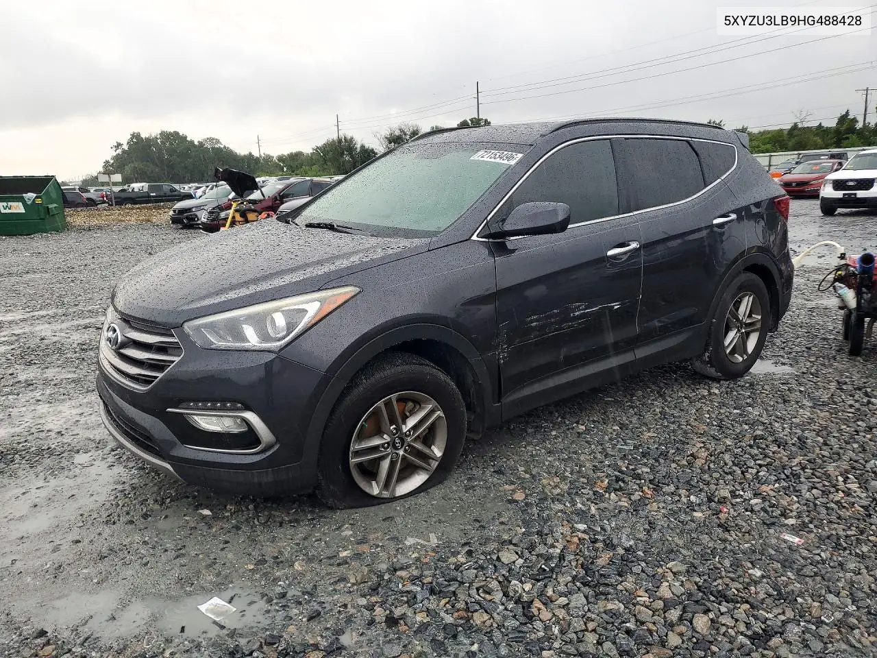 2017 Hyundai Santa Fe Sport 2.4L VIN 5XYZU3LB9HG488428 фото 1