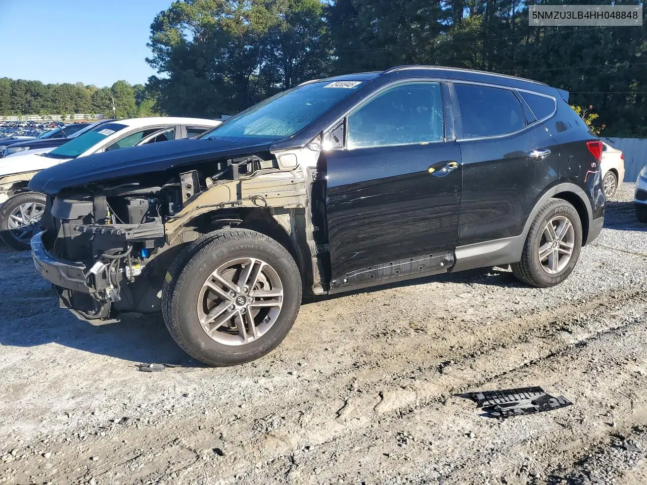 5NMZU3LB4HH048848 Hyundai Santa FE 2017 — повреждение Передняя часть, фото до ремонта
