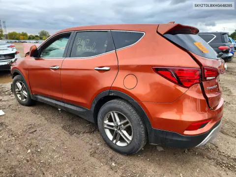 5XYZTDLBXHG448285 — 2017 Hyundai Santa FE, фото 2 с аукциона Copart, Передняя часть