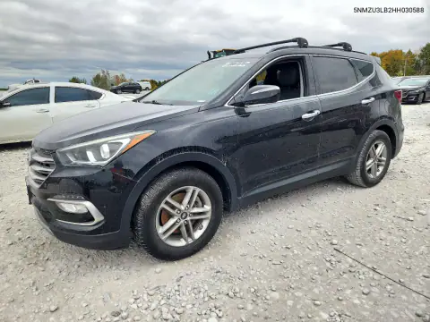 5NMZU3LB2HH030588 — 2017 Hyundai Santa FE, Мелкие вмятины и царапины, фото до ремонта