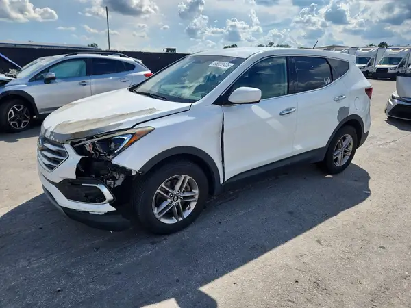 5NMZT3LB0JH107550 — 2018 Hyundai Santa FE, Передняя часть (Front End), фото до ремонта