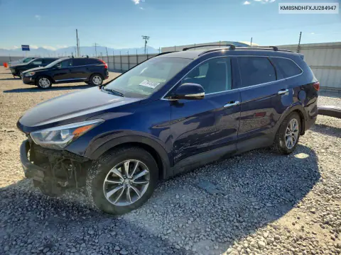 2018 Hyundai Santa Fe Se VIN KM8SNDHFXJU284947 фото 1