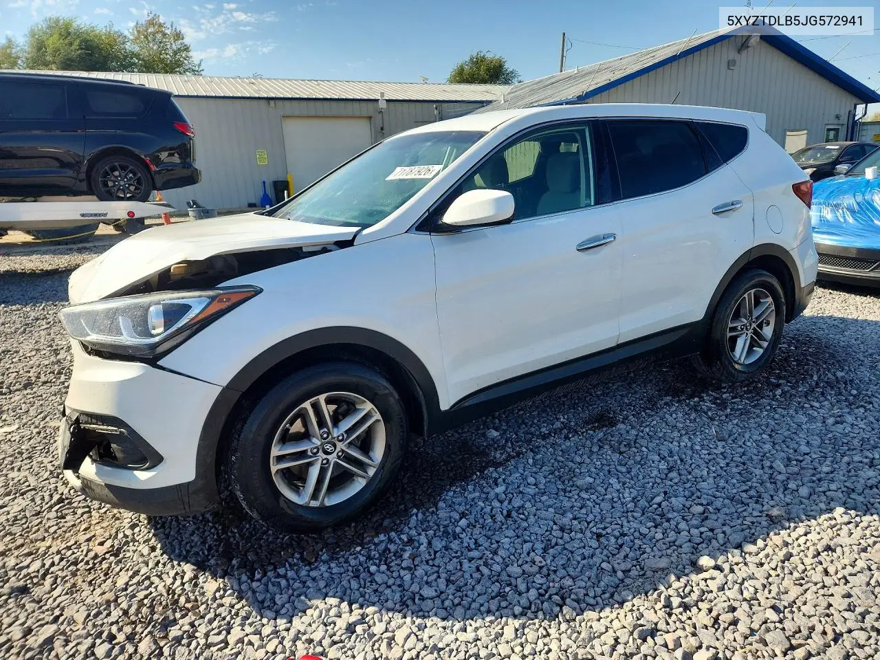 2018 Hyundai Santa Fe Sport 2.4L VIN 5XYZTDLB5JG572941 фото 1
