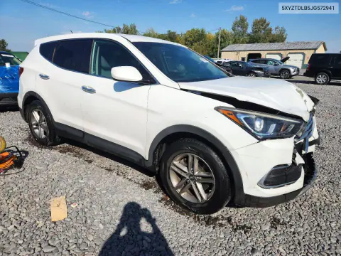 2018 Hyundai Santa Fe Sport 2.4L VIN 5XYZTDLB5JG572941 фото 4