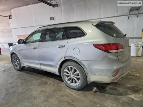 2018 Hyundai Santa Fe Se VIN KM8SMDHF7JU265369 фото 2