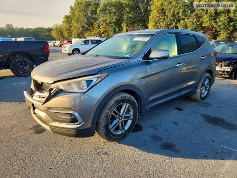 5XYZTDLB7JG568194 — 2018 Hyundai Santa FE, Передняя часть, фото до ремонта