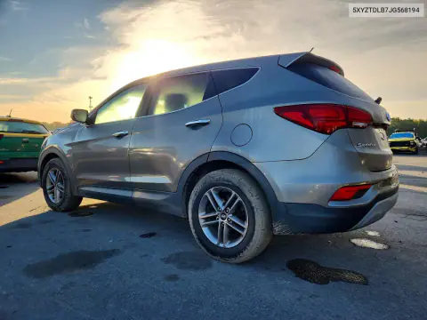 2018 Hyundai Santa Fe Sport 2.4L VIN 5XYZTDLB7JG568194 фото 2