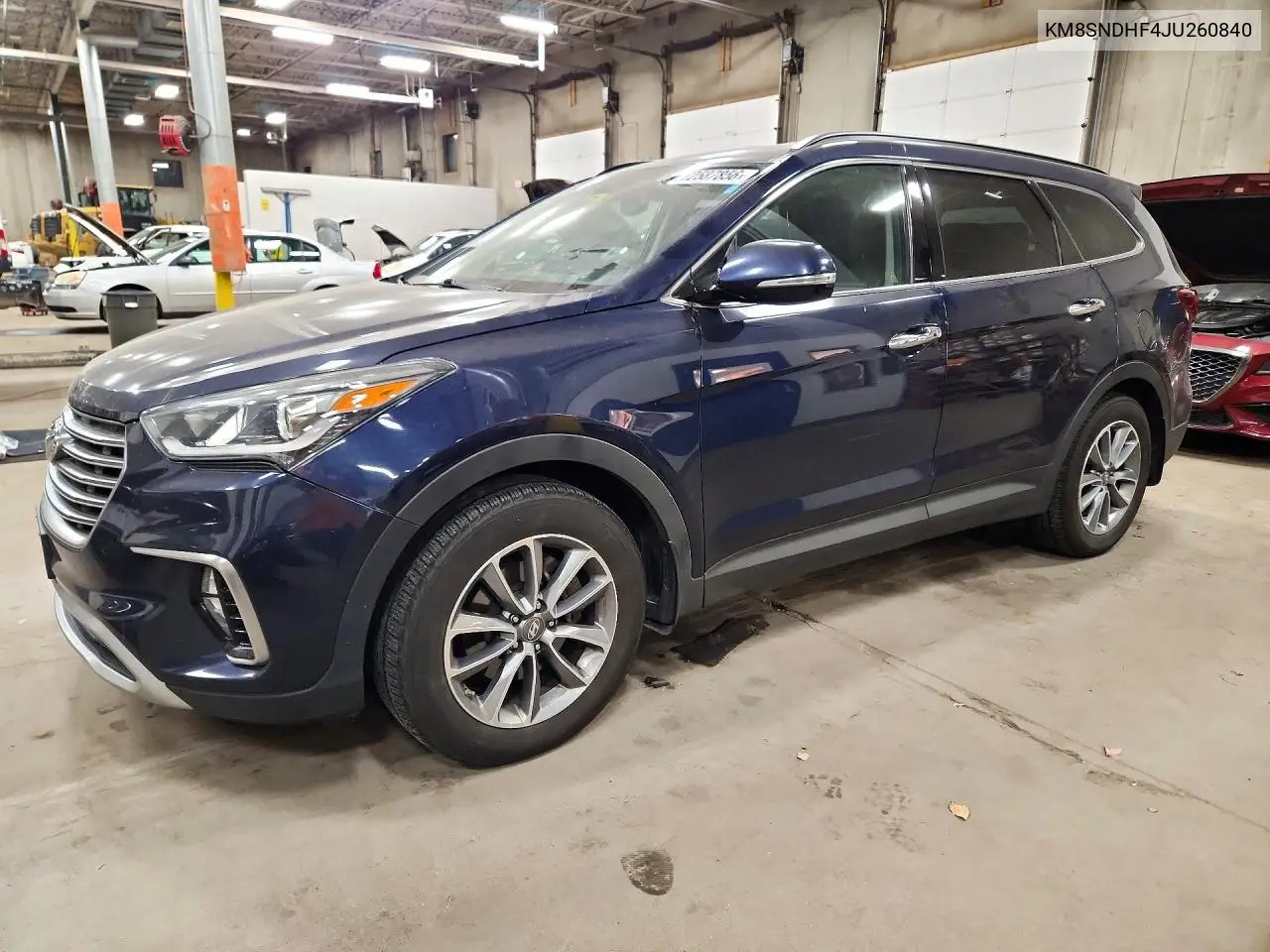 2018 Hyundai Santa Fe Se VIN KM8SNDHF4JU260840 фото 1