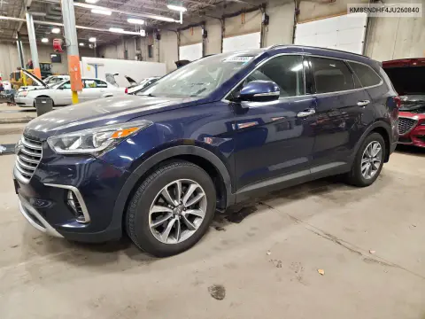 KM8SNDHF4JU260840 — 2018 Hyundai Santa FE, Сторона, фото до ремонта
