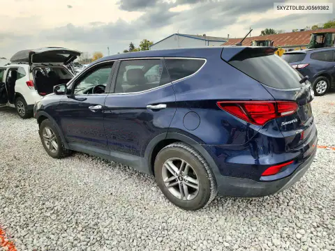 5XYZTDLB2JG569382 — 2018 Hyundai Santa FE, фото 2 с аукциона Copart, Передняя часть