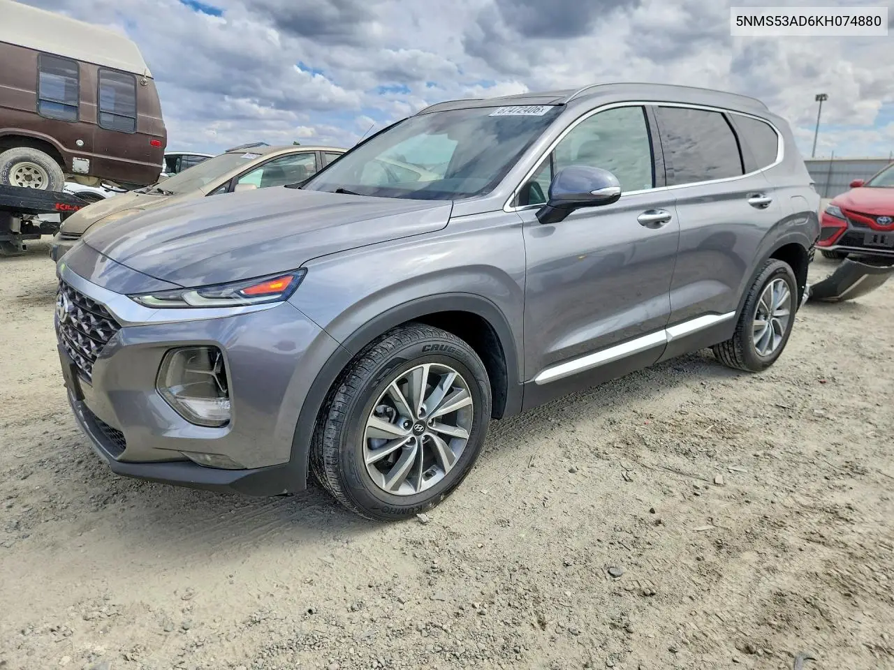 2019 Hyundai Santa Fe Limited 2.4L VIN 5NMS53AD6KH074880 фото 1