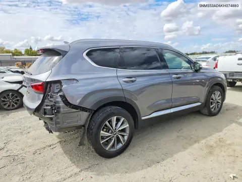 2019 Hyundai Santa Fe Limited 2.4L VIN 5NMS53AD6KH074880 фото 3