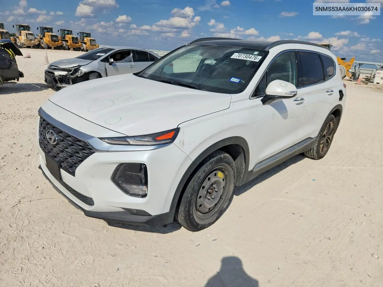 2019 Hyundai Santa Fe Limited 2.0T VIN 5NMS53AA6KH030674 фото 1