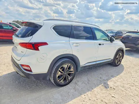 2019 Hyundai Santa Fe Limited 2.0T VIN 5NMS53AA6KH030674 фото 3