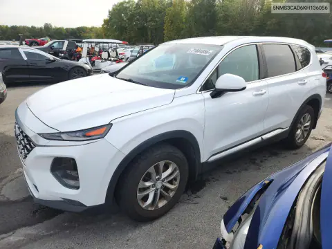 5NMS3CAD6KH136056 — 2019 Hyundai Santa FE, Подтопление, фото до ремонта
