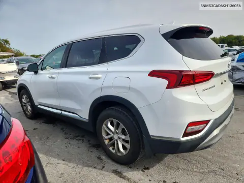 2019 Hyundai Santa Fe Sel 2.4L VIN 5NMS3CAD6KH136056 фото 2