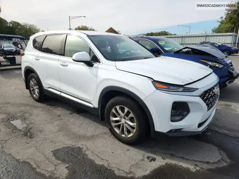 2019 Hyundai Santa Fe Sel 2.4L VIN 5NMS3CAD6KH136056 фото 4