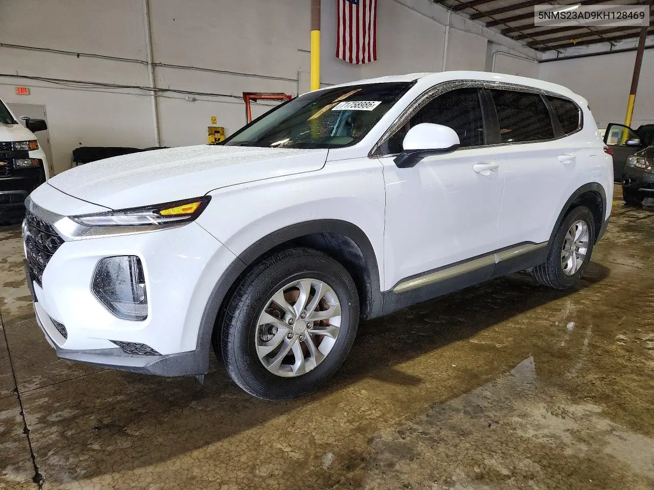 2019 Hyundai Santa Fe Se VIN 5NMS23AD9KH128469 фото 1