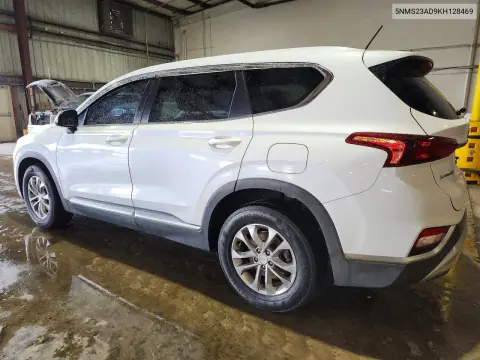 2019 Hyundai Santa Fe Se VIN 5NMS23AD9KH128469 фото 2