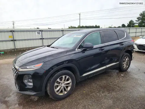 5NMS23AD3KH121002 — 2019 Hyundai Santa FE, Задняя часть, фото до ремонта