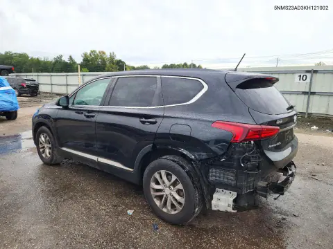 2019 Hyundai Santa Fe Se VIN 5NMS23AD3KH121002 фото 2